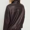 Oversize-Jacke im gewaschenen Leder-Look Oversize-Jacke im gewaschenen Leder-Look