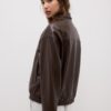 Oversize-Jacke in Lederoptik