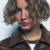 Oversize-Jacke in Lederoptik
