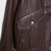 Oversize-Kunstlederjacke