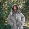 Oversize-Steppjacke mit Kapuze