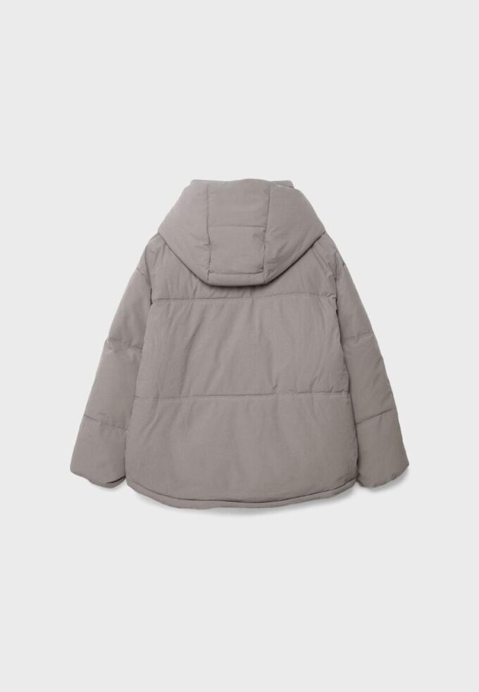 Oversize-Steppjacke mit Kapuze