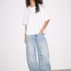 Oversize-T-Shirt mit kurzen Ärmeln