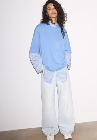 Oversize-T-Shirt mit kurzen Ärmeln