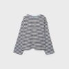 Oversize-T-Shirt mit langen Ärmeln und Streifenmuster Oversize-T-Shirt mit langen Ärmeln und Streifenmuster