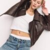 Oversize-Trenchcoat aus 100 % Leder Oversize-Trenchcoat aus 100 % Leder