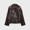 Oversize-Trenchcoat aus 100 % Leder Oversize-Trenchcoat aus 100 % Leder