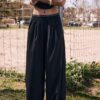 Palazzo-Jogginghose mit elastischem Bund und Soft Touch-Gefühl