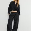 Plüsch-Jogging-Hose im Ballon-Stil Plüsch-Jogging-Hose im Ballon-Stil