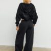 Plüsch-Jogging-Hose im Ballon-Stil Plüsch-Jogging-Hose im Ballon-Stil