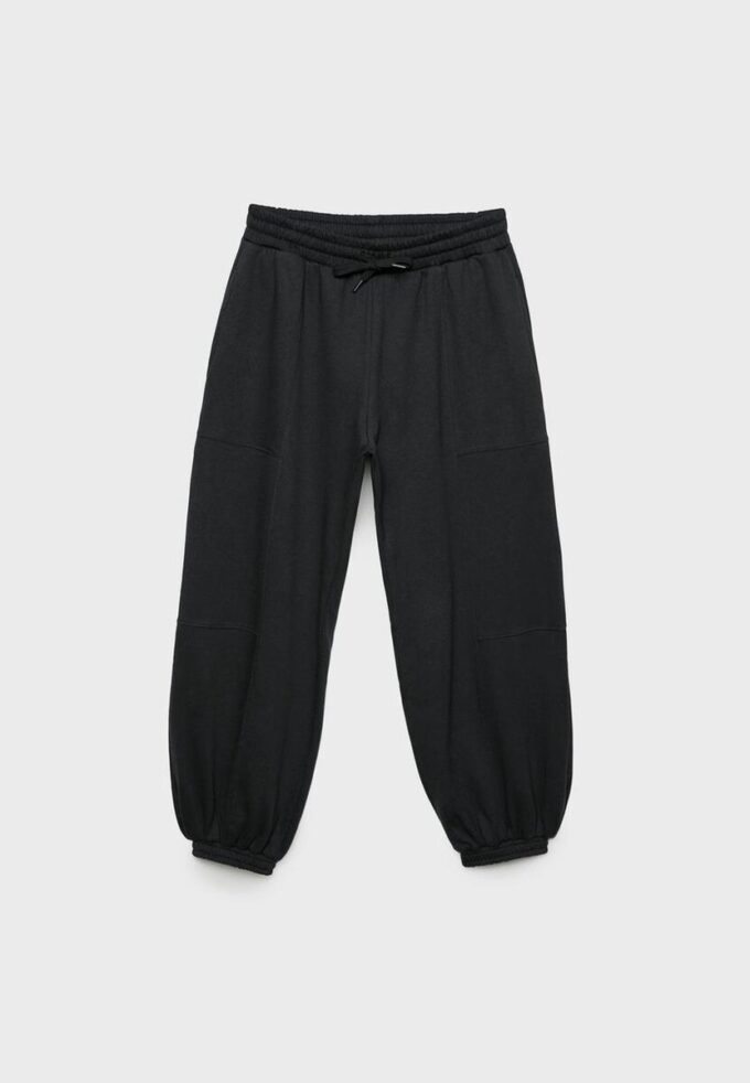 Plüsch-Jogging-Hose im Ballon-Stil Plüsch-Jogging-Hose im Ballon-Stil