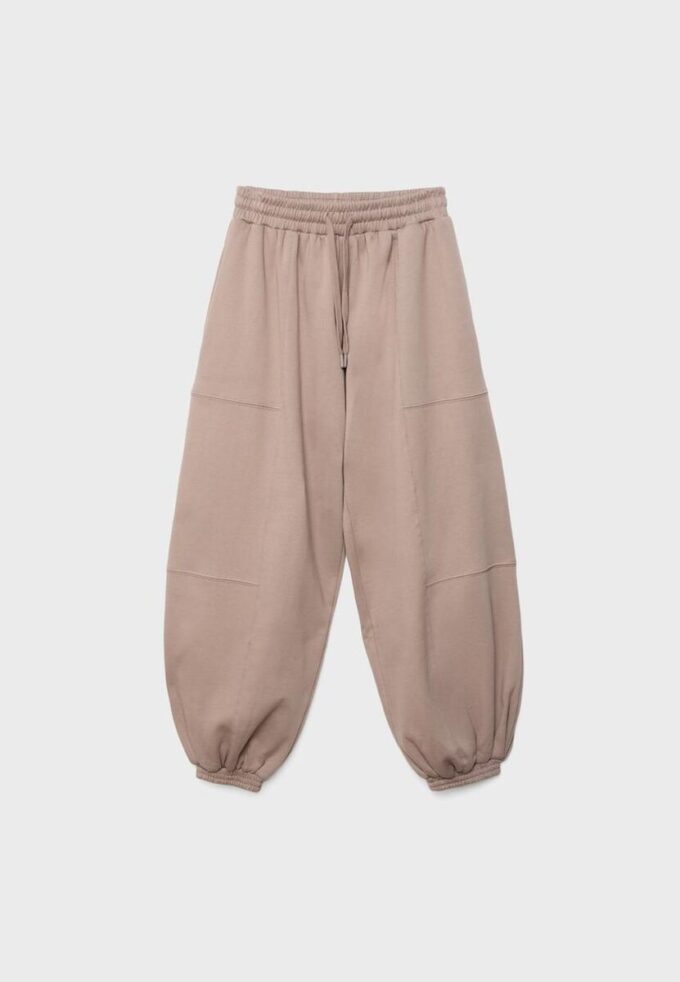 Plüsch-Jogging-Hose im Ballon-Stil Plüsch-Jogging-Hose im Ballon-Stil