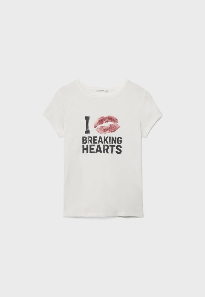Positions-T-Shirt mit kurzen Ärmeln
