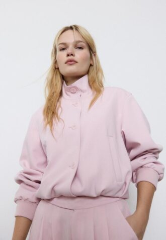 Puffjacke mit Stehkragen