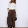 Pullover aus Mesh-Strick mit U-Boot-Ausschnitt