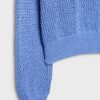 Pullover aus Mesh-Strick mit U-Boot-Ausschnitt