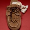 Rückenfreie Leder-Loafer mit Anhängern