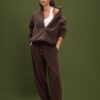 Reißverschlussjacke mit Kunstfellfutter Reißverschlussjacke mit Kunstfellfutter