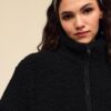 Reißverschlussjacke mit Kunstfellfutter Reißverschlussjacke mit Kunstfellfutter
