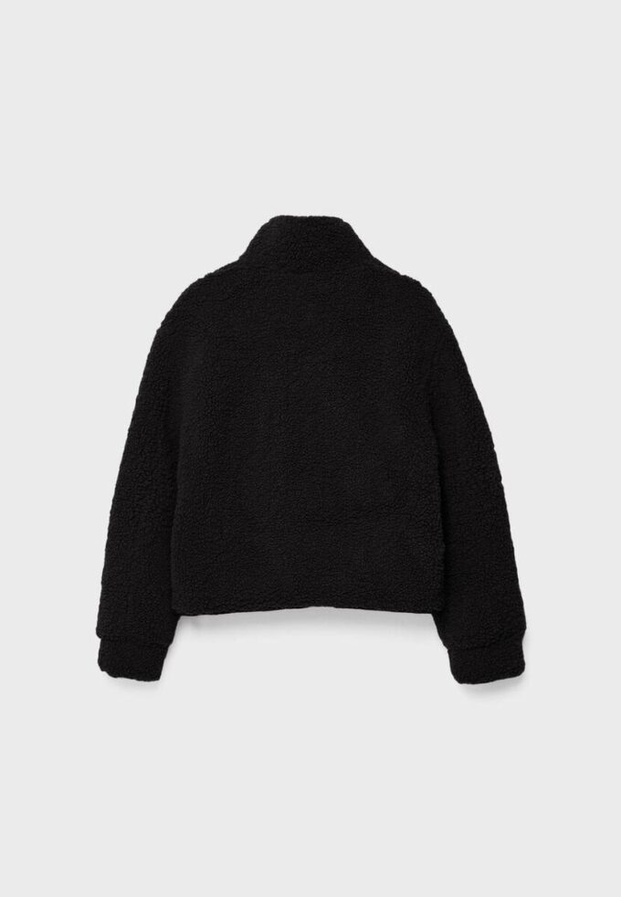 Reißverschlussjacke mit Kunstfellfutter Reißverschlussjacke mit Kunstfellfutter