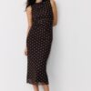 Ärmelloses Midikleid aus Tüll mit Polka-Dots Ärmelloses Midikleid aus Tüll mit Polka-Dots