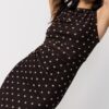 Ärmelloses Midikleid aus Tüll mit Polka-Dots Ärmelloses Midikleid aus Tüll mit Polka-Dots