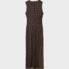 Ärmelloses Midikleid aus Tüll mit Polka-Dots Ärmelloses Midikleid aus Tüll mit Polka-Dots