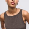 Ärmelloses Peplum-Oberteil Ärmelloses Peplum-Oberteil