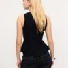 Ärmelloses Peplum-Oberteil Ärmelloses Peplum-Oberteil