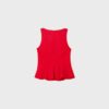Ärmelloses Peplum-Oberteil Ärmelloses Peplum-Oberteil