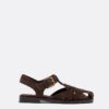 Sandalen aus Leder mit Nieten