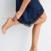 Sandalen mit Mesh-Stilettoabsatz Sandalen mit Mesh-Stilettoabsatz