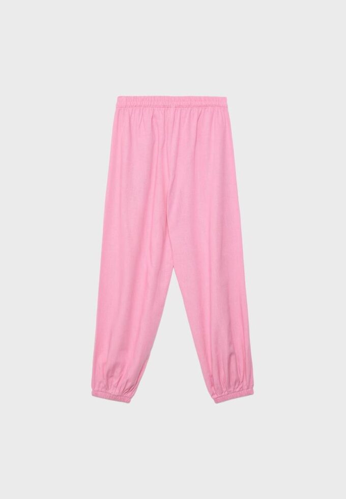 Sarouel-Hose in Leinenoptik