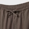 Sarouel-Hose in Leinenoptik