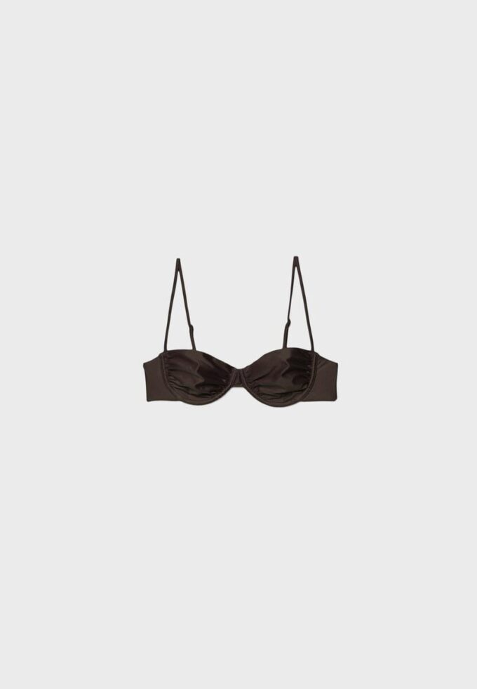 Satin-Balconette-Bikini-Oberteil
