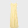 Satin-Midi-Kleid