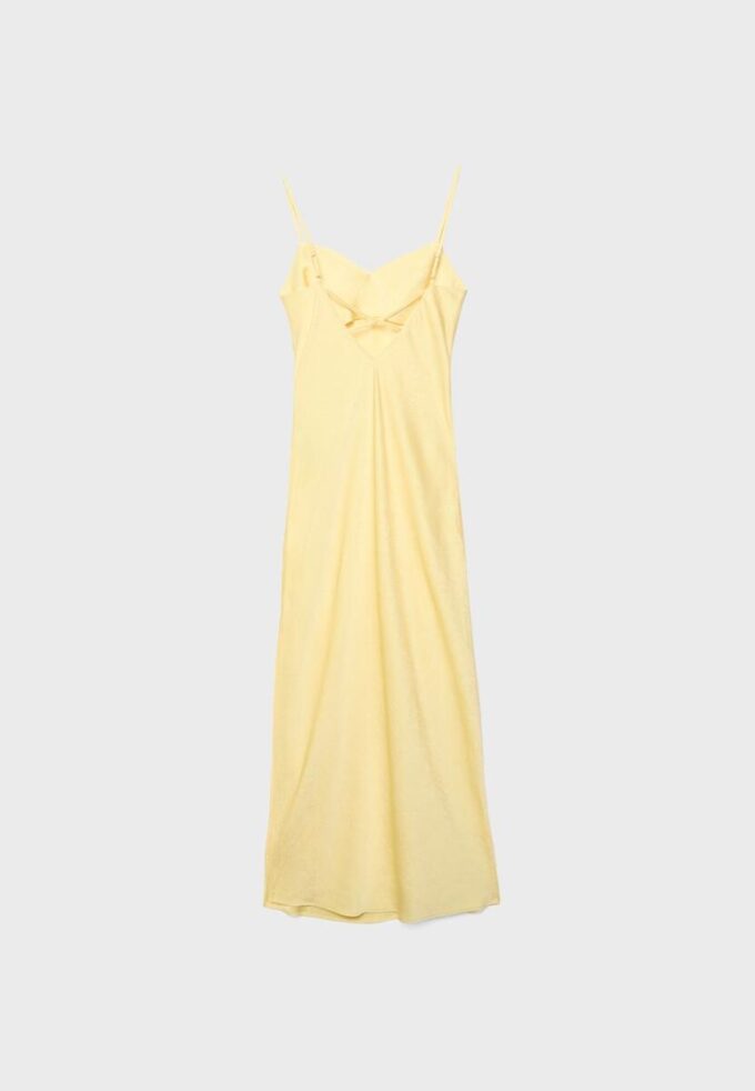 Satin-Midi-Kleid