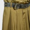Satin-Sarouel-Hose mit Gürtel