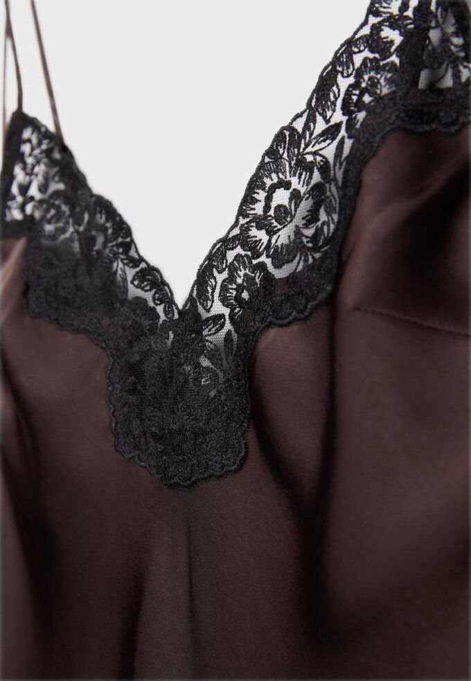 Satin-Trägerkleid