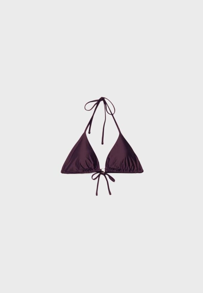 Satin-Triangel-Bikini-Oberteil Satin-Triangel-Bikini-Oberteil