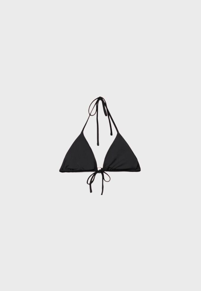 Satin-Triangel-Bikini-Oberteil