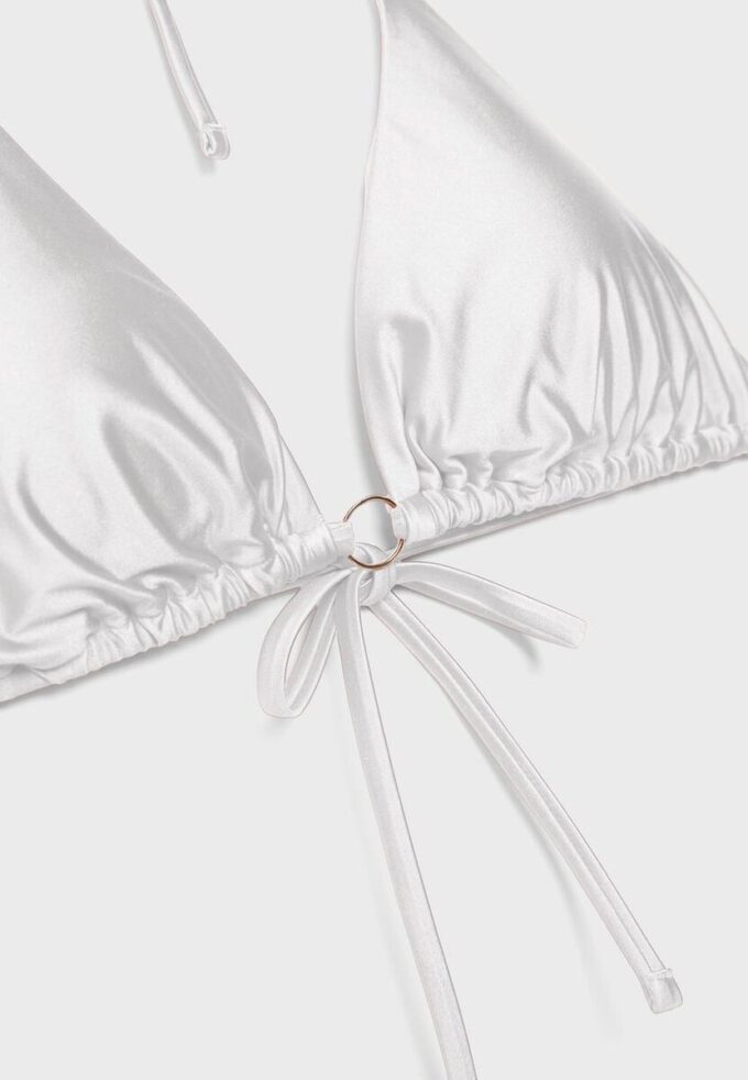 Satin-Triangel-Bikini-Oberteil