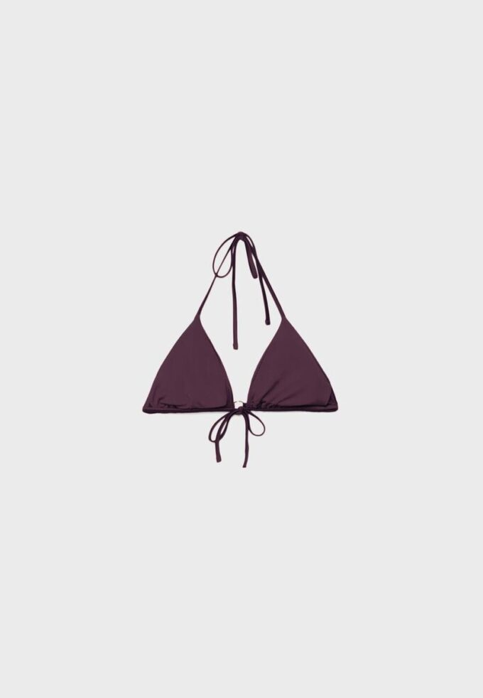 Satin-Triangel-Bikini-Oberteil Satin-Triangel-Bikini-Oberteil