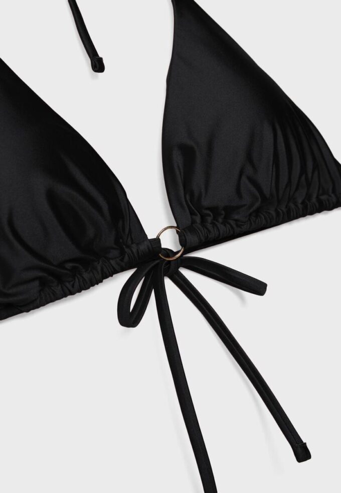 Satin-Triangel-Bikini-Oberteil