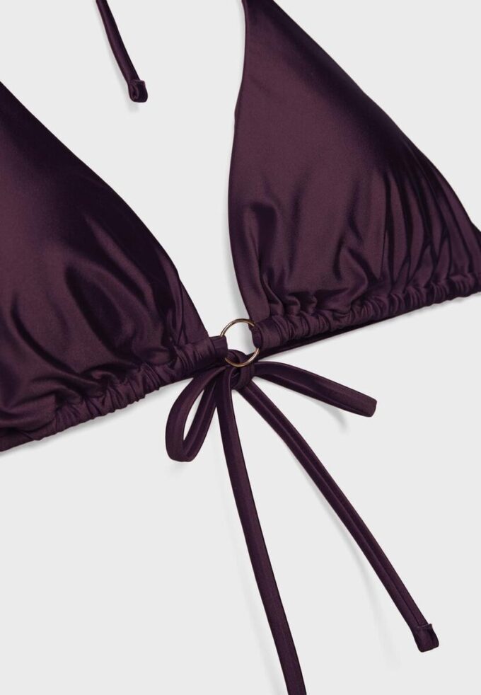 Satin-Triangel-Bikini-Oberteil Satin-Triangel-Bikini-Oberteil