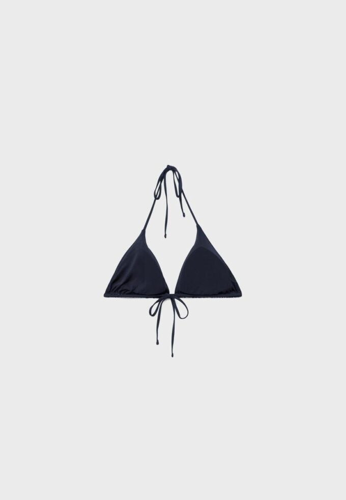 Schimmerndes Triangel-Bikini-Oberteil Schimmerndes Triangel-Bikini-Oberteil