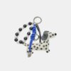 Schlüsselanhänger mit Polka-Dot-Hund-Anhänger