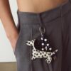 Schlüsselanhänger mit Polka-Dot-Hund-Anhänger