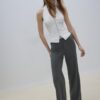 Schmal geschnittene gerade Hose