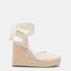 Schnürbare Jute-Plateau-Keilschuhe Schnürbare Jute-Plateau-Keilschuhe
